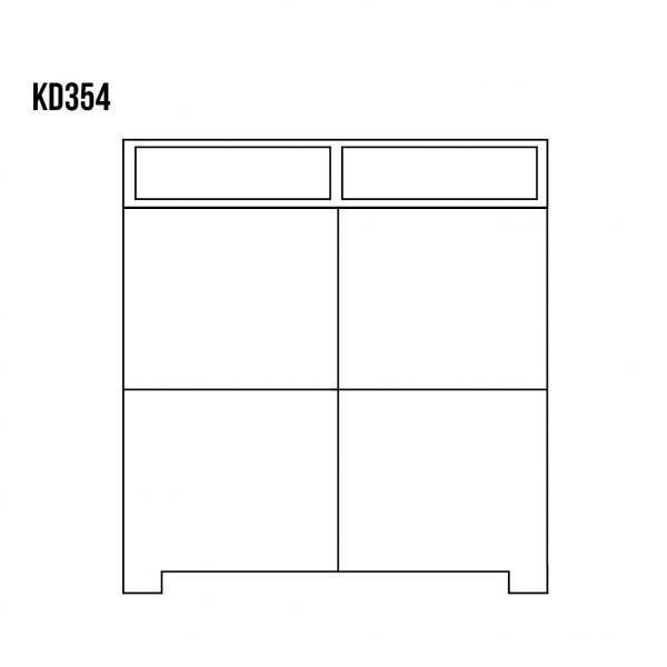 Ąžuolinė Komoda Classic KD354