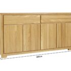 Ąžuolinė Komoda Classic KD357 3 Ąžuolinė Komoda Classic KD357