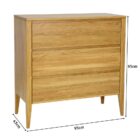 Ąžuolinė Komoda Retro KD337 3 Ąžuolinė Komoda Retro KD337