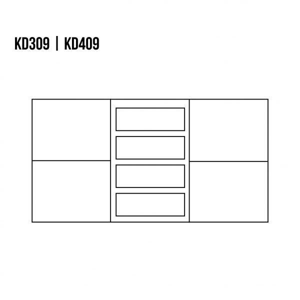 Ąžuolinė Komoda VIP KD309