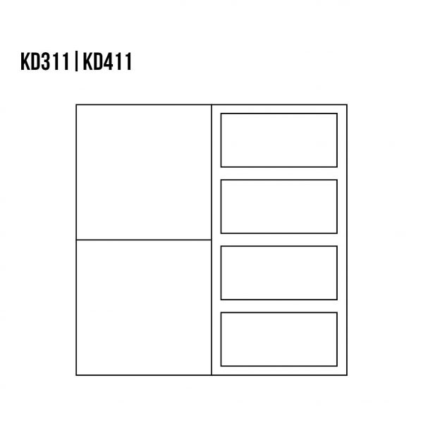 Ąžuolinė Komoda VIP KD311