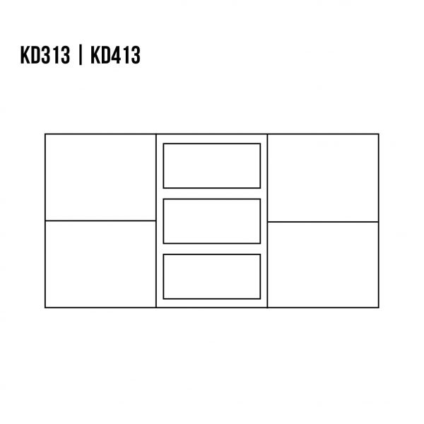 Ąžuolinė Komoda VIP KD313