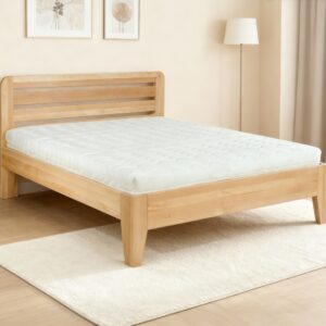 a bed with a mattress