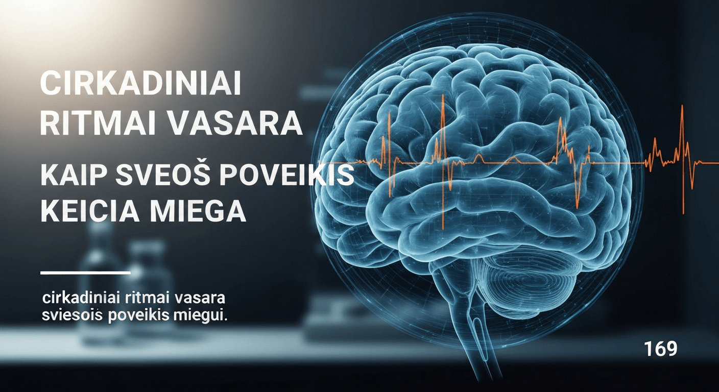 cirkadiniai ritmai vasarą šviesos poveikis miegui