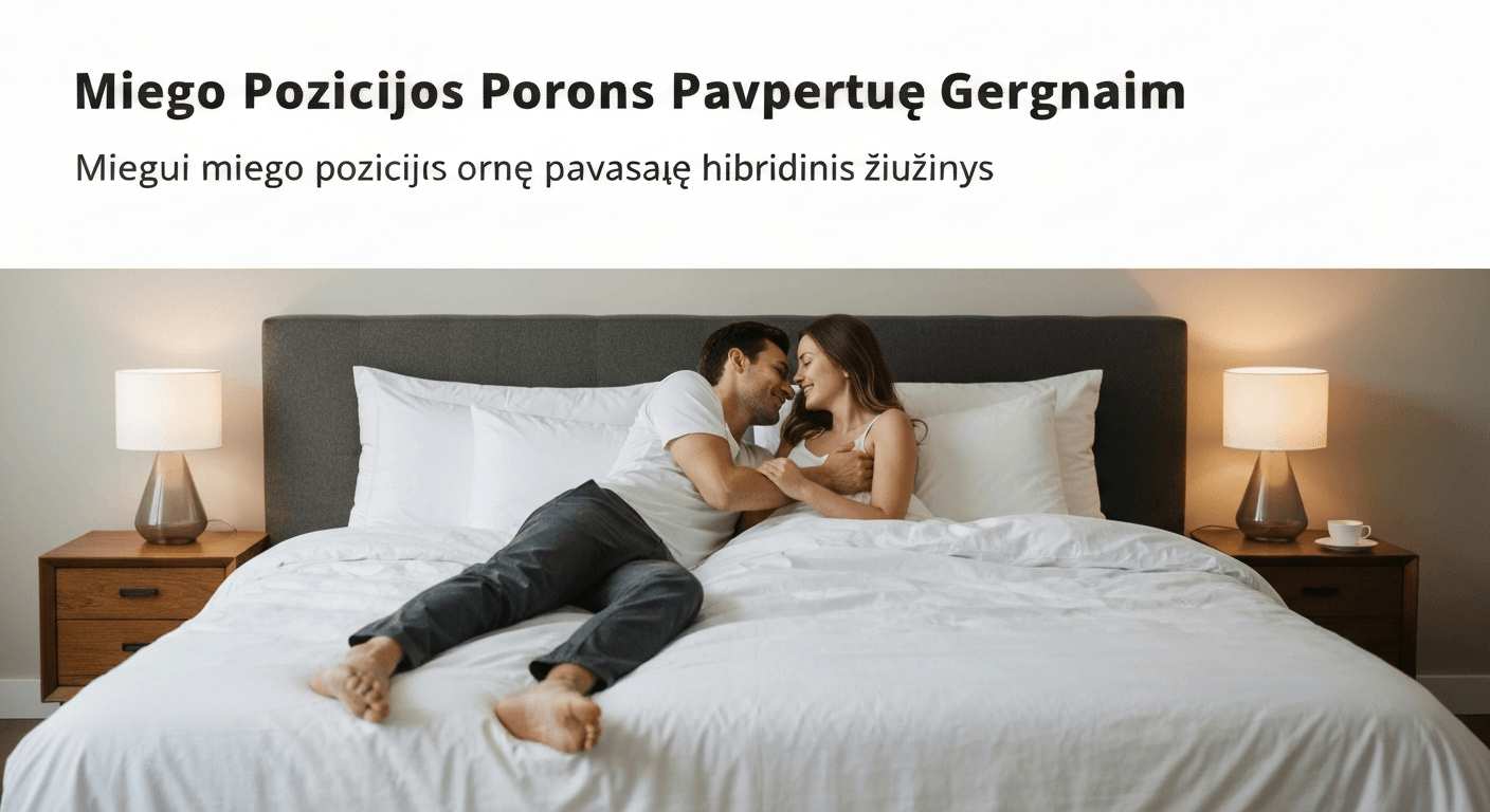 miego pozicijos poroms pavasarį hibridinis čiužinys