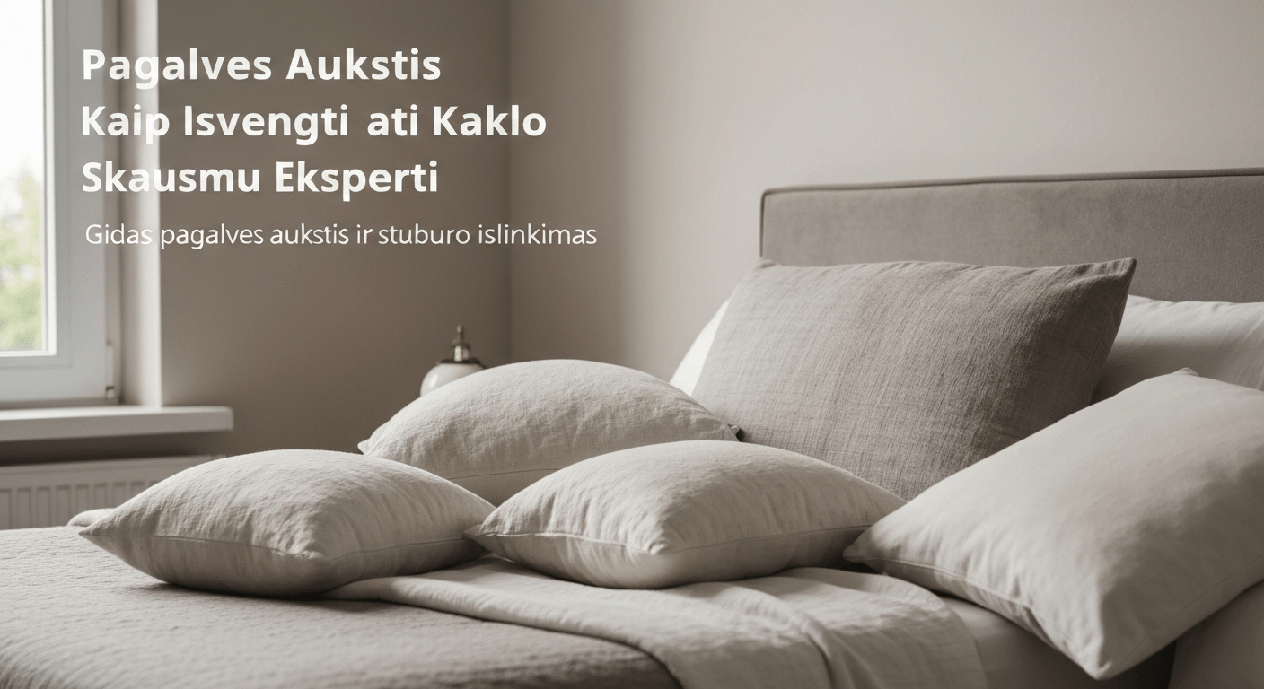 pagalvės aukštis ir stuburo išlinkimas