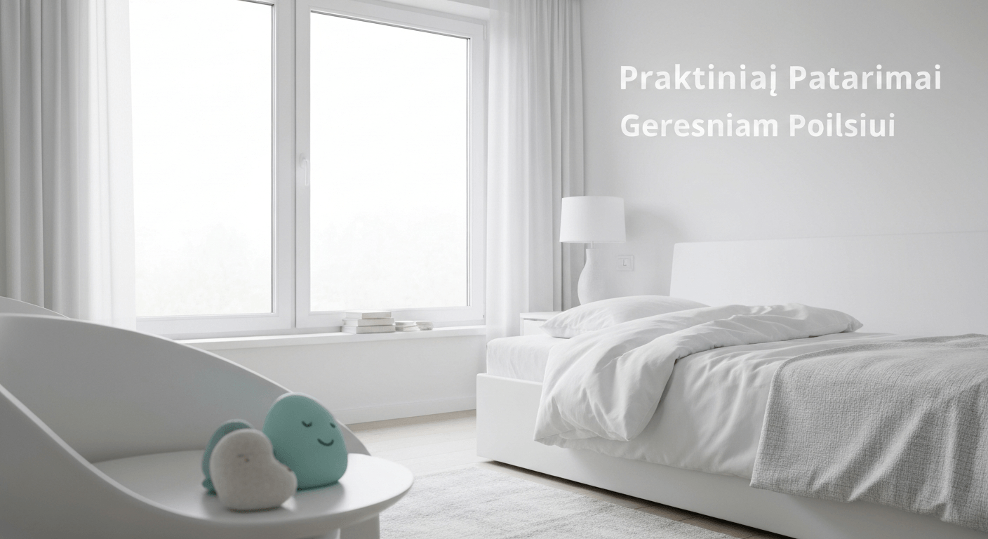 vaiko miegas pavasarį 2026 miegamojo aplinka