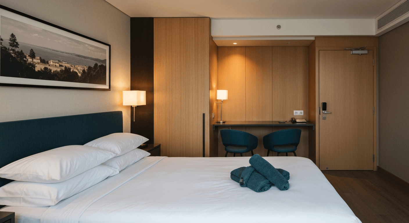 viešbučio lovų keitimas 2026 strategija miegamojo kambarys