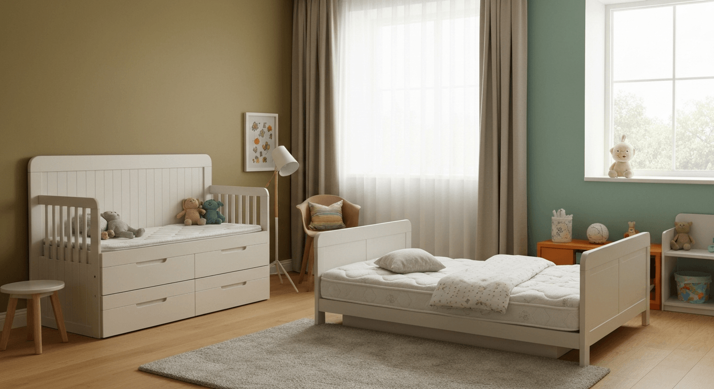 vaikiški čiužiniai skirtingų medžiagų