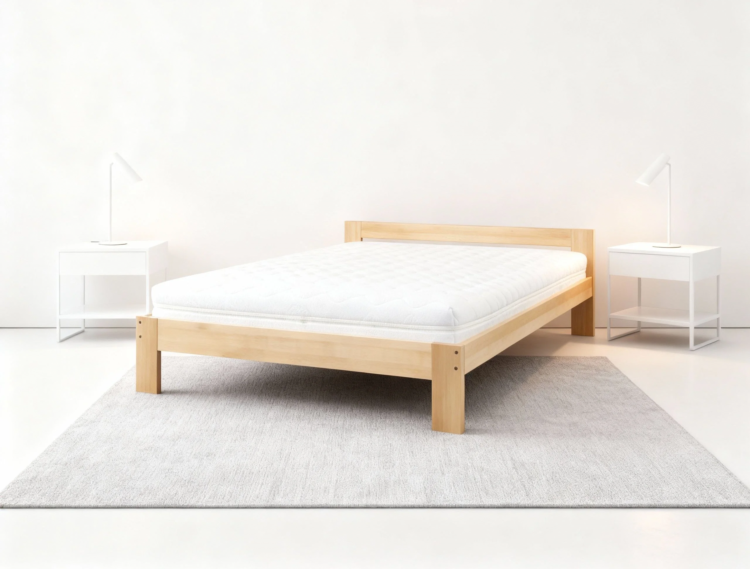 Bukine-Lova-LK194 a bed with a white mattress