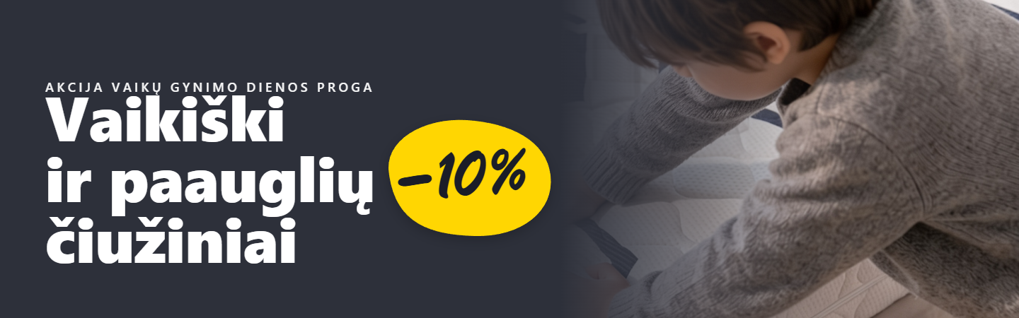 Vaikų diena -10% čiužiniai