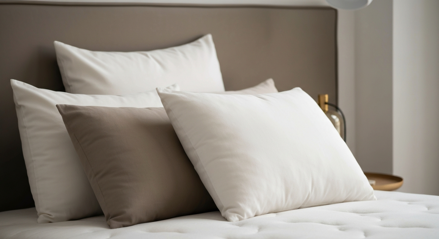 Miegantis ant šono su Memory Foam pagalve 2026 m.